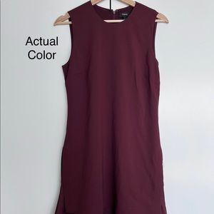 Theory mini dress | burgundy color | size 6 #darkacademia vibes